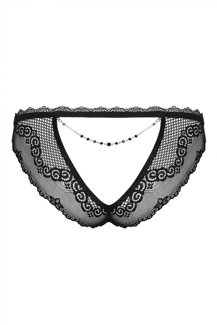 Трусики-бразилиана кружевные Obsessive Millagro