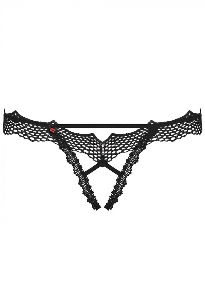 Трусики з вирізом Obsessive Bravelle otwarte