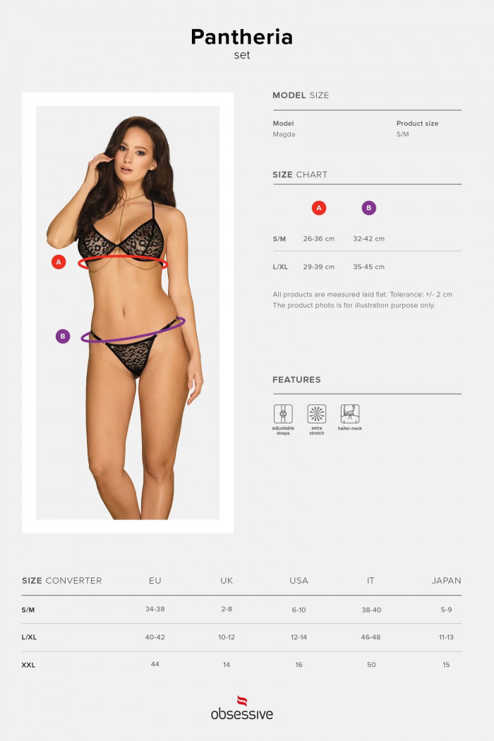 Комплект с цепочками Obsessive Pantheria set