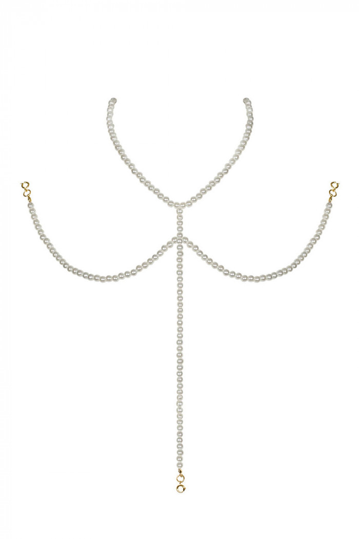 Модный аксессуар из жемчуга к бюстгальтеру Obsessive A757