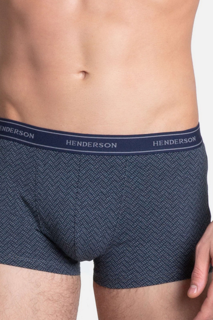 Чоловічі труси-боксери з принтом Henderson 38315 ZEALOT Grey