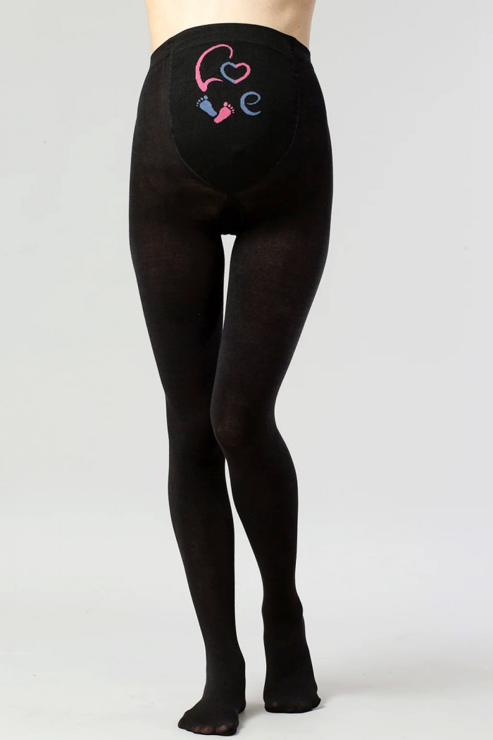 Колготки хлопковые для беременных с принтом Giulia Mama Cotton Fashion model 3