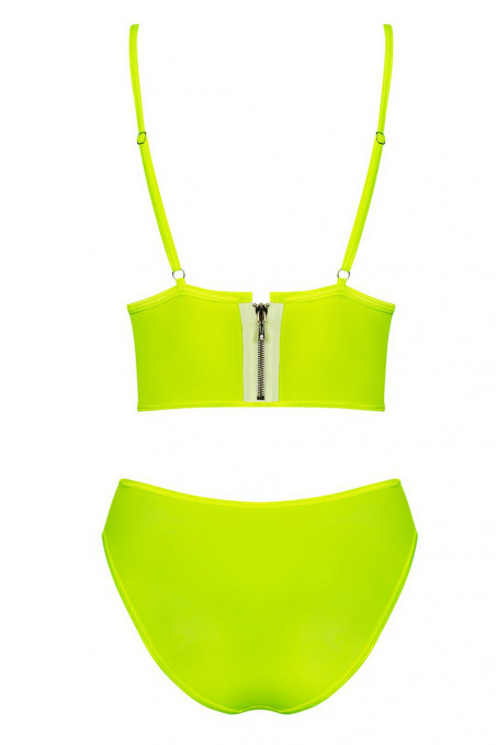 Комплект неоновий - топ з трусиками Obsessive Neonia top