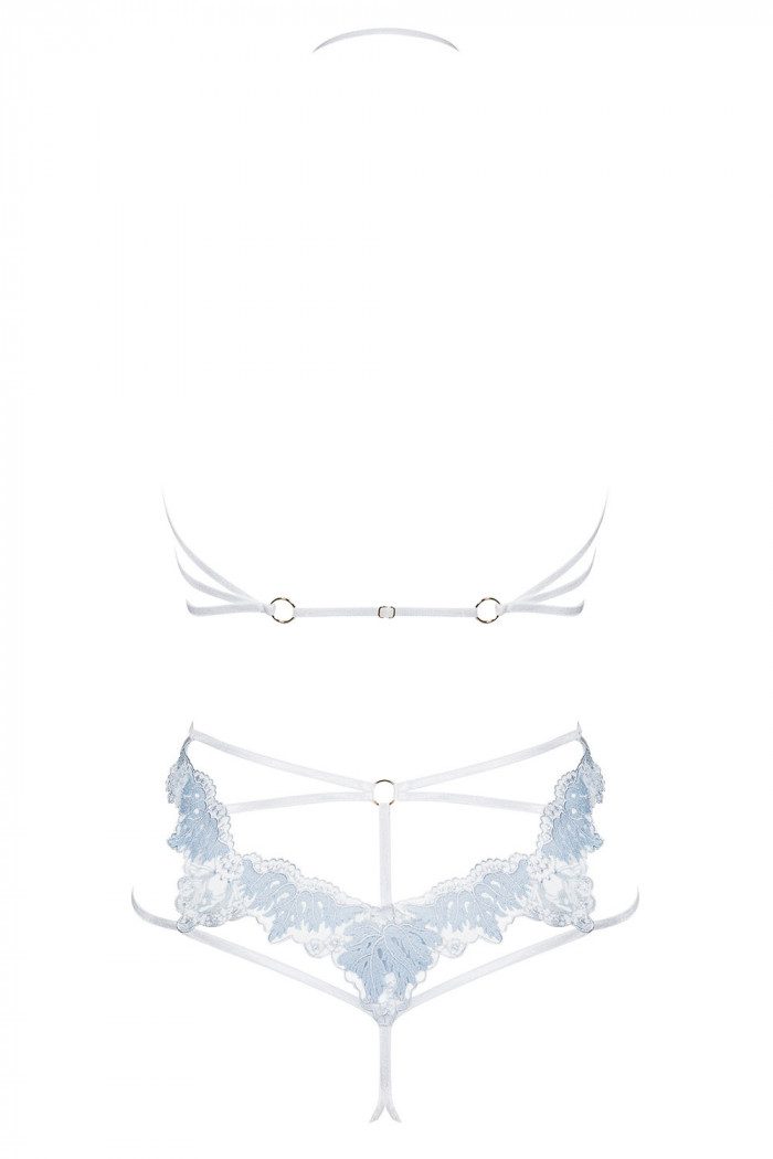 Комплект с открытым бюстом и трусиками Obsessive Deilana set