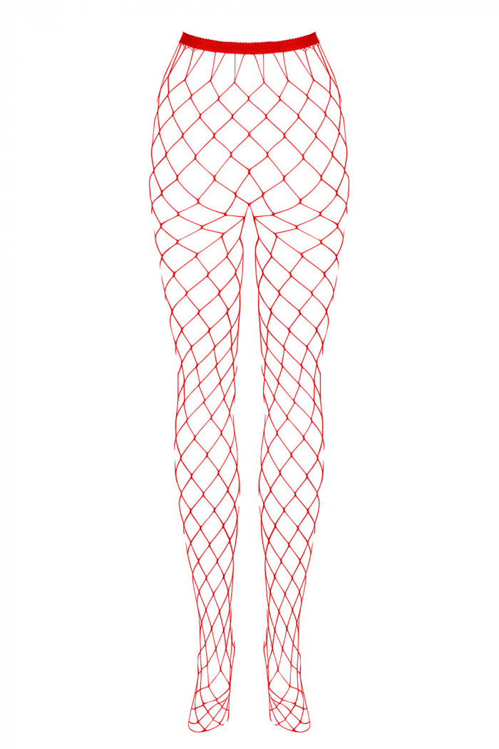 Колготки в крупну сітку Obsessive S812 Red