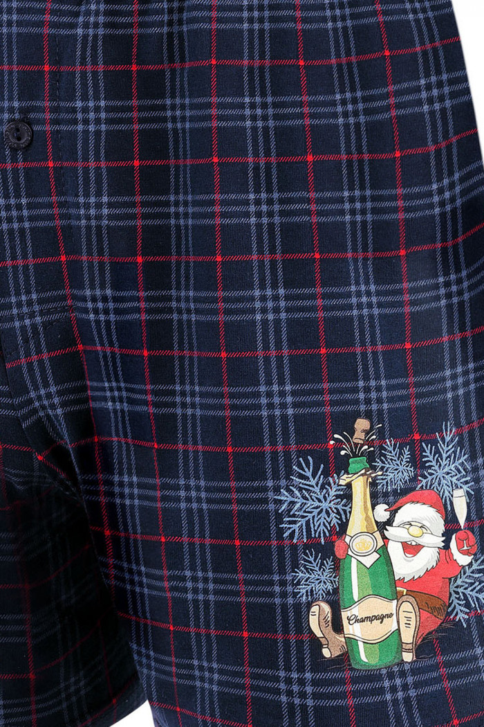 Мужские боксеры с новогодним принтом Cornette 015/10 Champagne 3