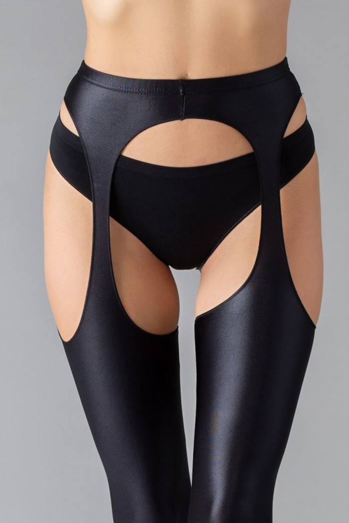 Чулки глянцевые с поясом Gatta Casandra