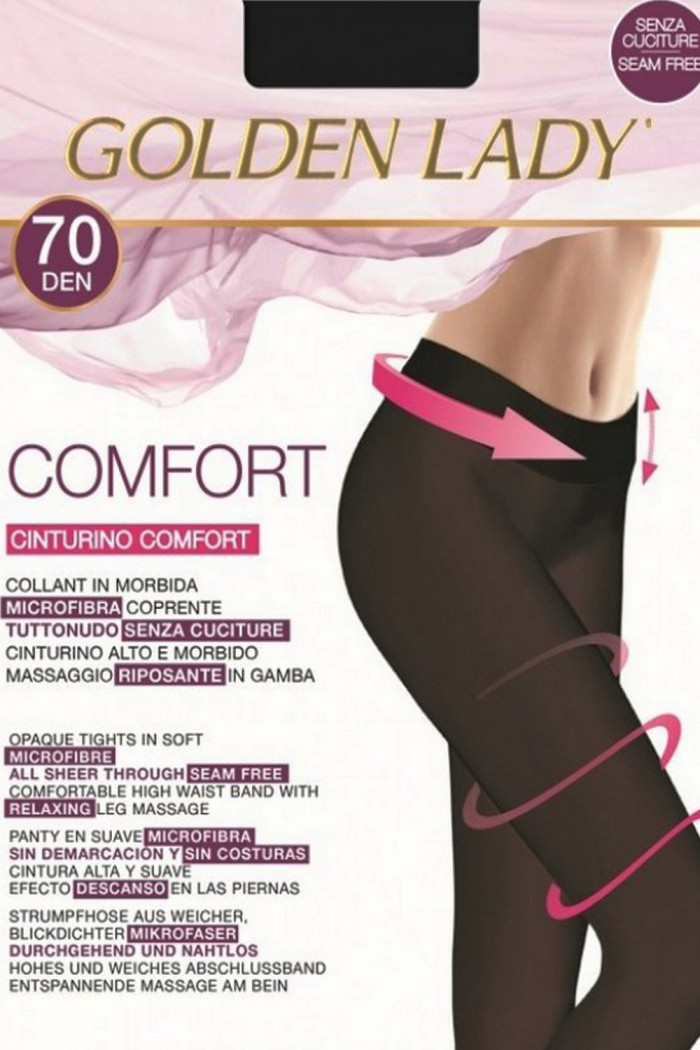 Колготки бесшовные плотные Golden Lady Comfort 70