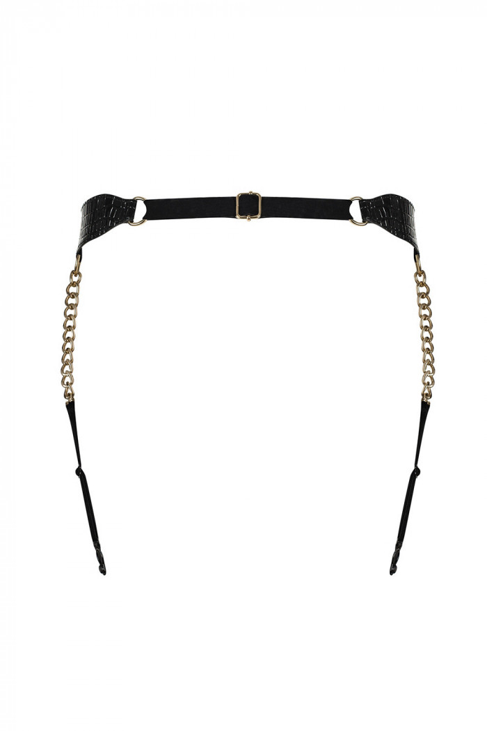 Пояс для чулок из эко-кожи Obsessive A767