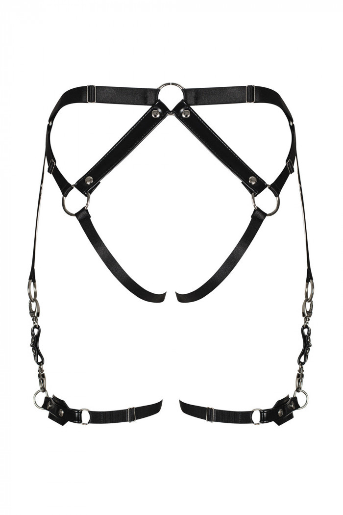 Пояс для чулок из эко-кожи Obsessive A762