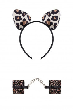 Набір аксесуарів - обруч та браслети з ланцюжком Obsessive Tigerlla