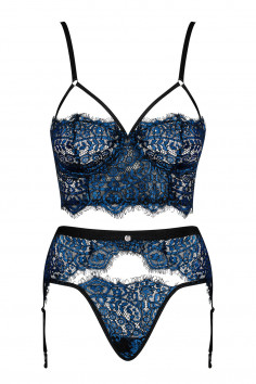 Комплект белья с поясом для чулок Obsessive Yassmyne set 2
