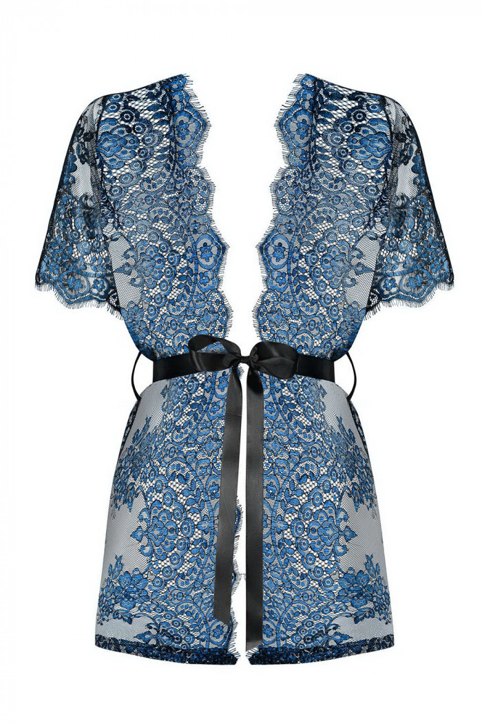 Халатик-пеньюар мереживний Obsessive Yassmyne peignoir