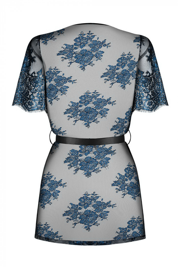 Халатик-пеньюар мереживний Obsessive Yassmyne peignoir