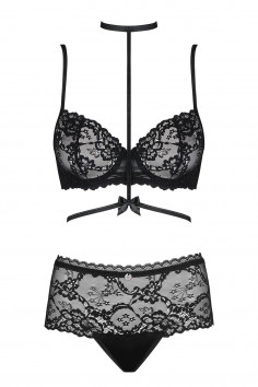 Комплект кружевной с портупеей Obsessive Raquelia set 2