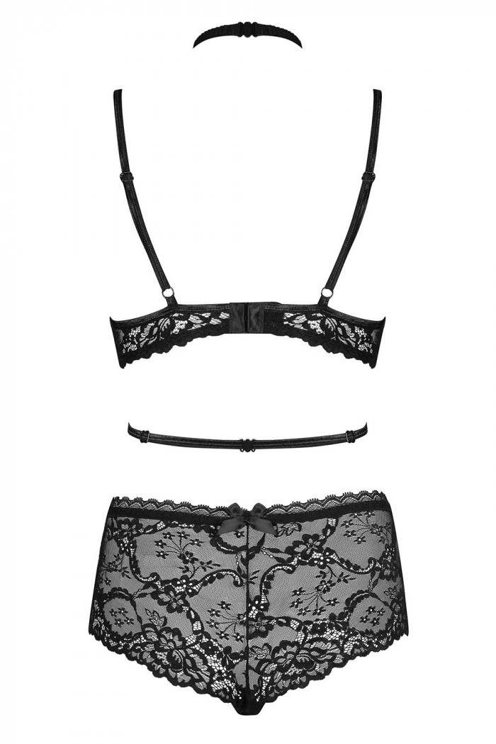 Комплект кружевной с портупеей Obsessive Raquelia set