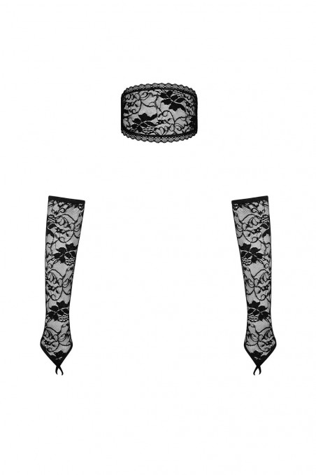 Набір аксесуарів - маска та рукавички Obsessive Kokietta