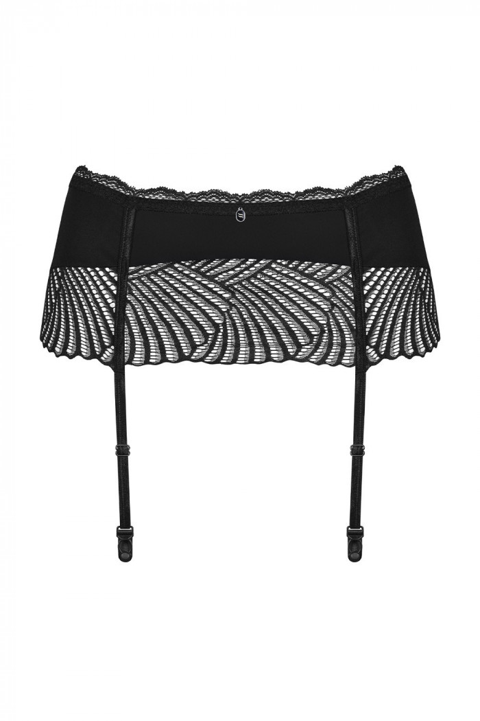 Мереживний пояс для панчіх Obsessive Klarita