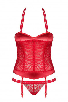 Корсет з пажами для панчіх Obsessive Flameria 2