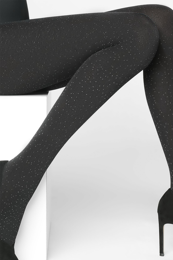 Колготки непрозорі з люрексом Marilyn Shine E57 100d