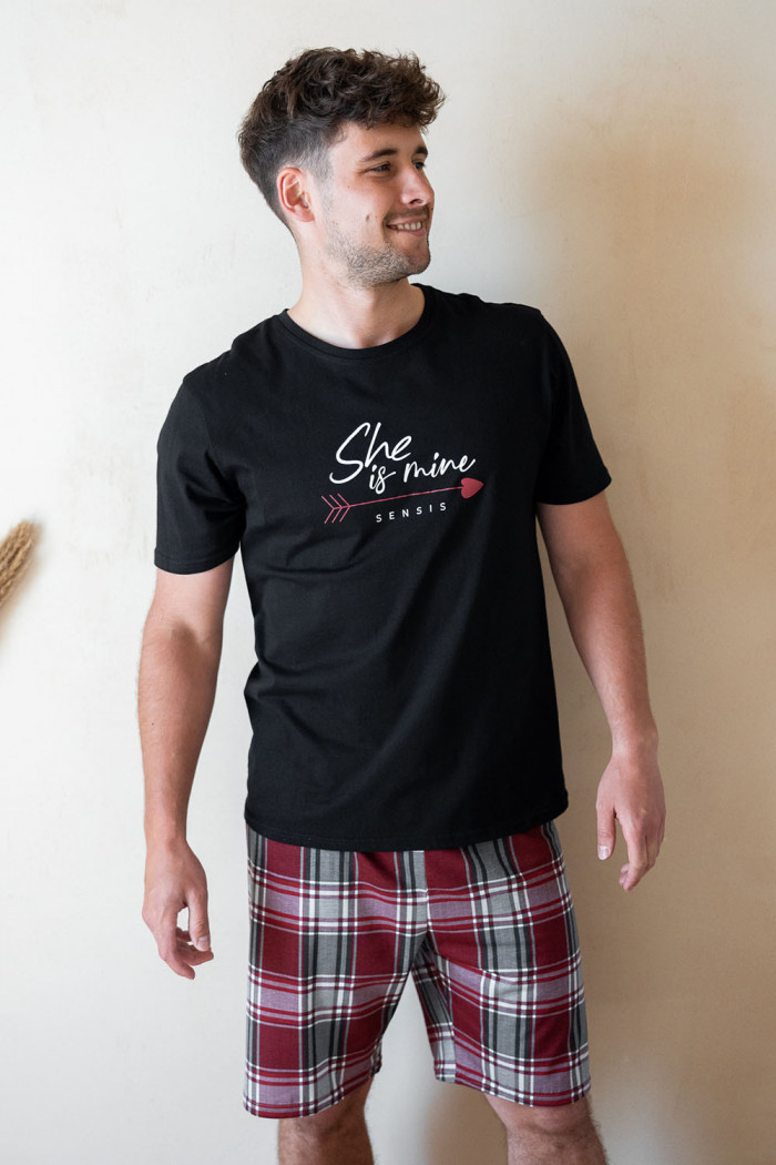 Чоловічий комплект-піжама з шортами Sensis Oscar