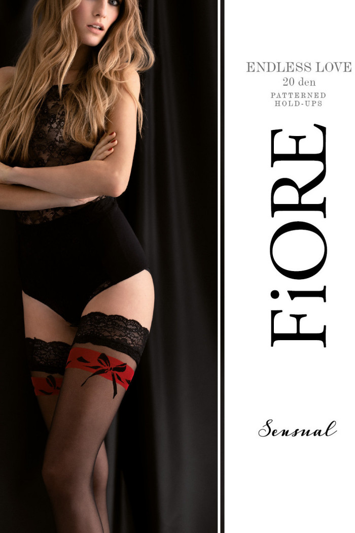 Панчохи з принтом Fiore ENDLESS LOVE 20d