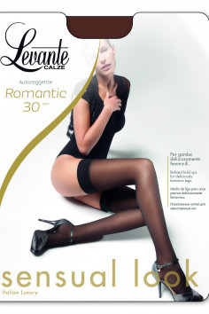 Чулки с кружевной коронкой Levante Romantic 30 den  — Заказать онлайн с доставкой