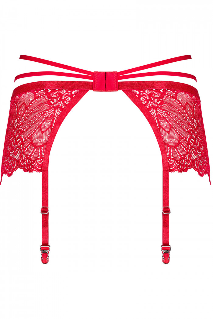 Кружевной пояс для чулок Obsessive Loventy  — Заказать онлайн с доставкой