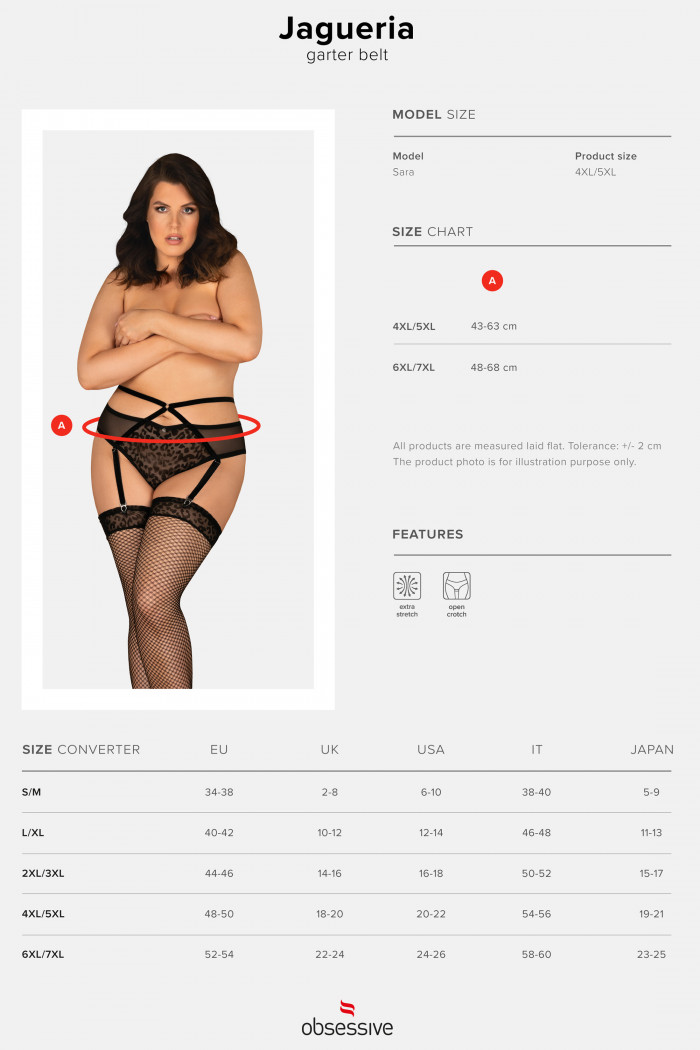 Трусики-пояс з доступом Obsessive Jagueria — Купити в Dorin.shop | Ціна, Фото