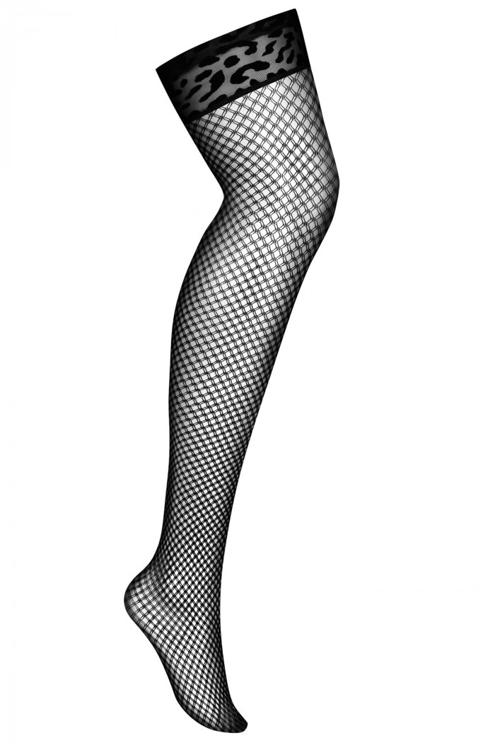 Чулки под пояс большого размера Obsessive Jagueria  — Заказать онлайн с доставкой