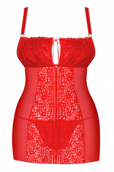 Сорочка великого розміру з трусиками Obsessive Blossmina — Купити в Dorin.shop | Ціна, Фото 2