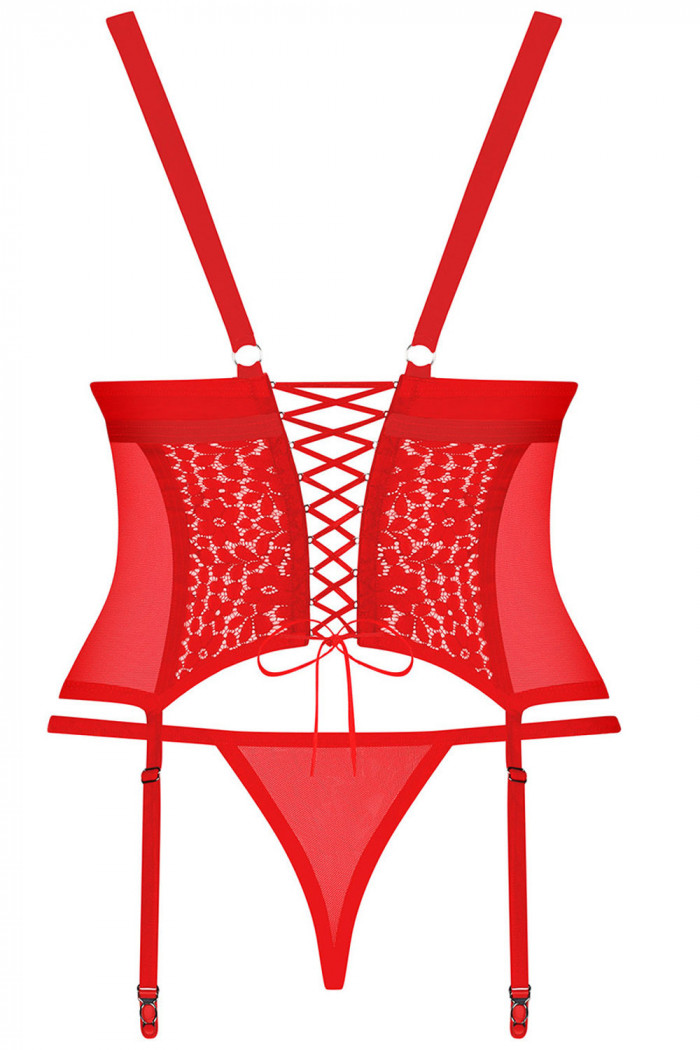 Корсет большого размера Obsessive Blossmina  — Заказать онлайн с доставкой