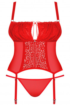 Корсет большого размера Obsessive Blossmina  — Заказать онлайн с доставкой 2