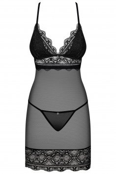 Сорочка жіноча з трусиками Obsessive Renelia chemise — Купити в Dorin.shop | Ціна, Фото 2