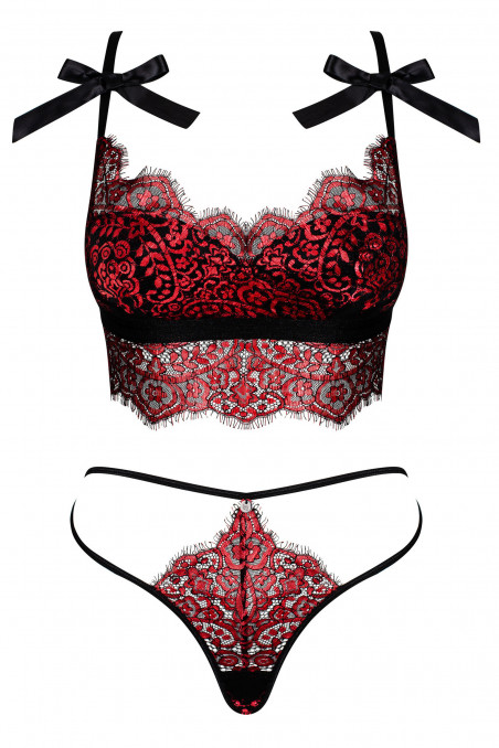 Комплект мереживний Obsessive Redessia set — Купити в Dorin.shop | Ціна, Фото