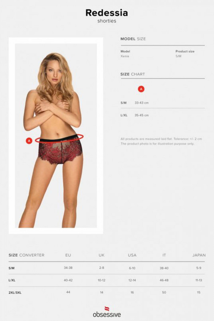 Високі трусики-шорти Obsessive Redessia — Купити в Dorin.shop | Ціна, Фото