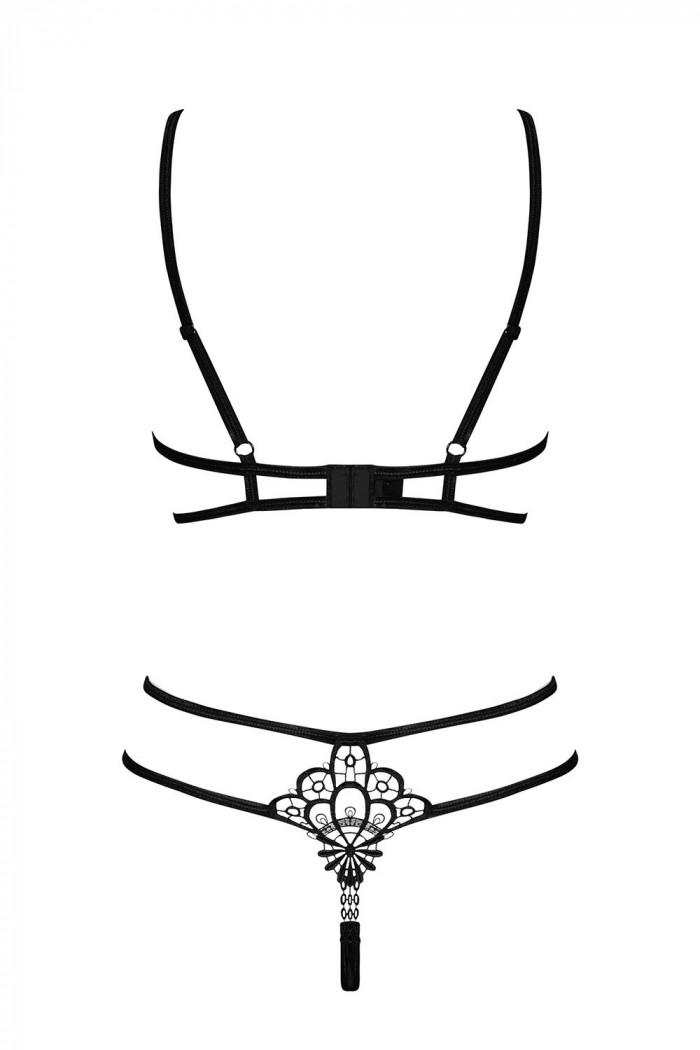 Комплект белья открытый Obsessive Badossa set  — Заказать онлайн с доставкой