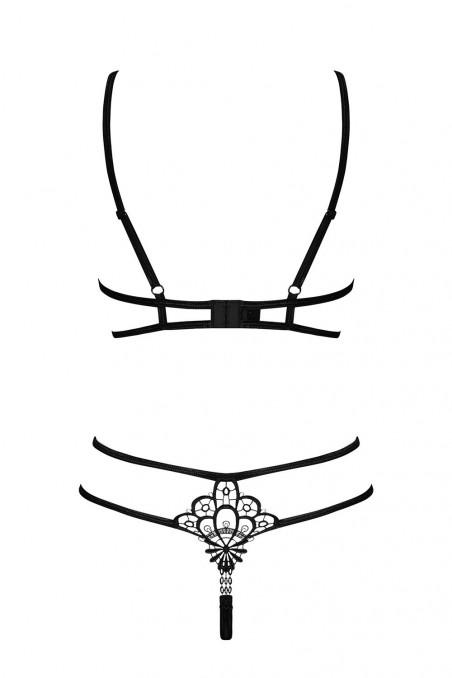 Комплект белья открытый Obsessive Badossa set  — Заказать онлайн с доставкой