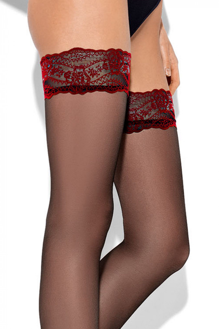 Панчохи з мереживною коронкою MONA Romantic 20 — Купити в Dorin.shop | Ціна, Фото