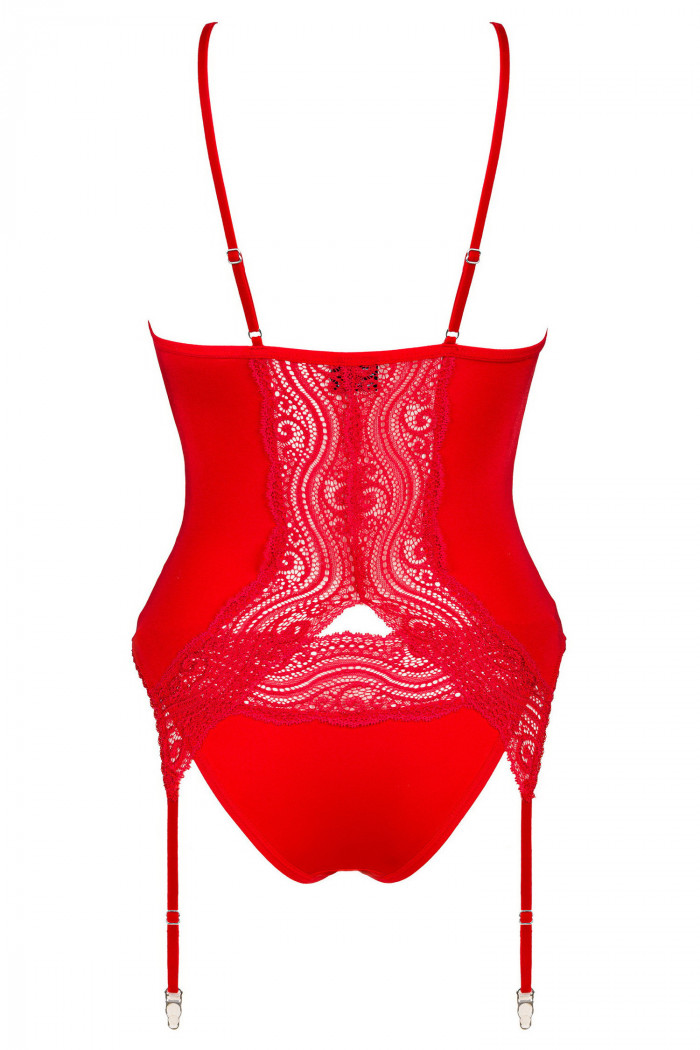 Корсет с трусиками Obsessive Diyosa Corset Red  — Заказать онлайн с доставкой