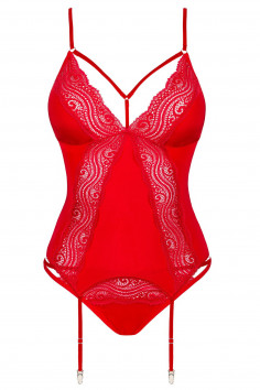 Корсет з трусиками Obsessive Diyosa Corset Red — Купити в Dorin.shop | Ціна, Фото 2