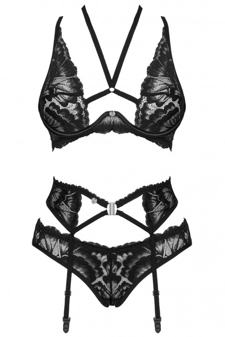 Комплект білизни з поясом Obsessive Alessya set — Купити в Dorin.shop | Ціна, Фото
