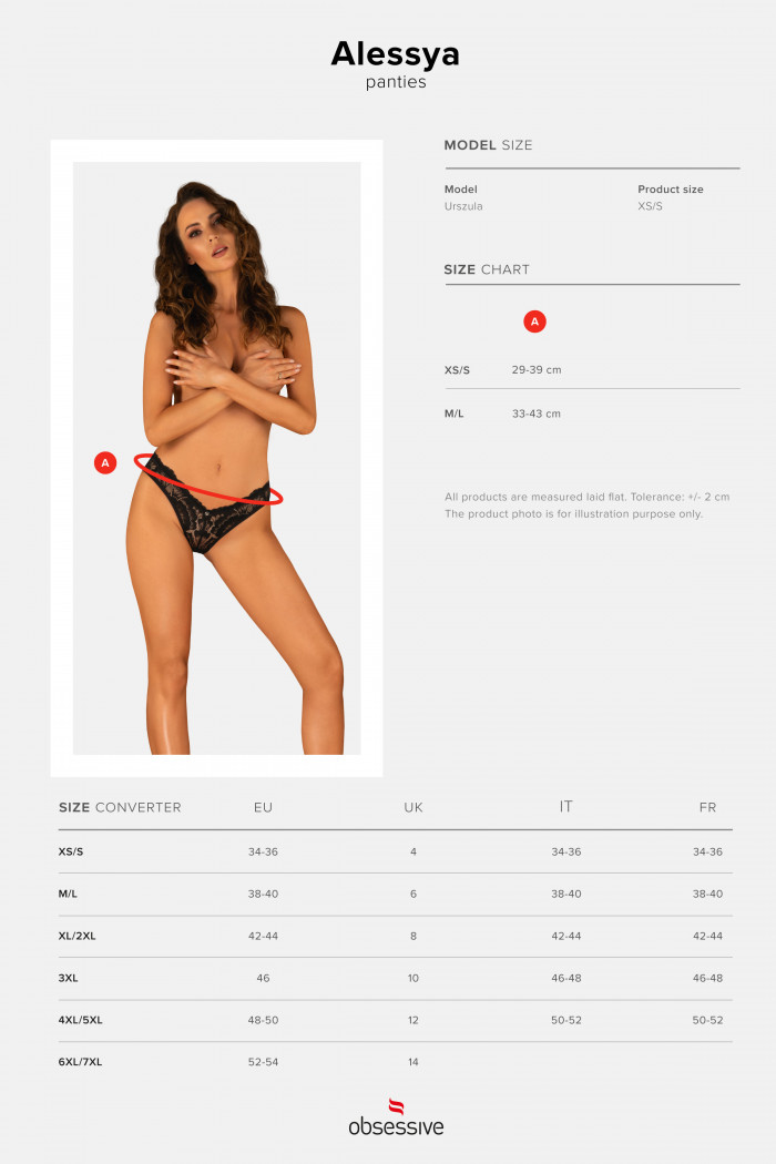 Оригінальні трусики з вирізами Obsessive Alessya — Купити в Dorin.shop | Ціна, Фото