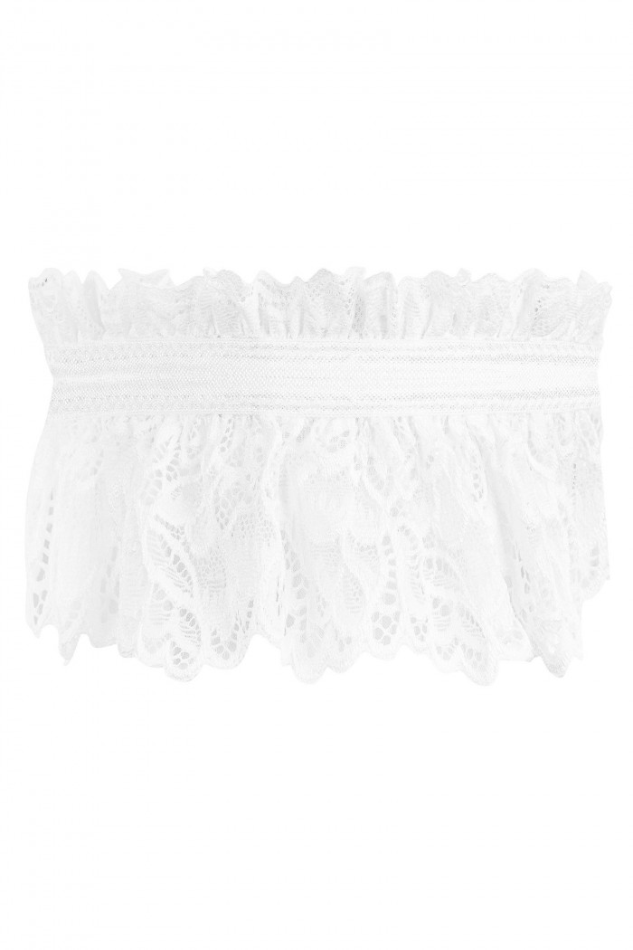 Подвязка на ногу с бантиком Obsessive Amor Blanco  — Заказать онлайн с доставкой