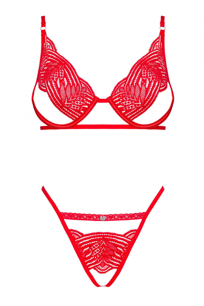 Комплект открытый Obsessive Mellania set  — Заказать онлайн с доставкой