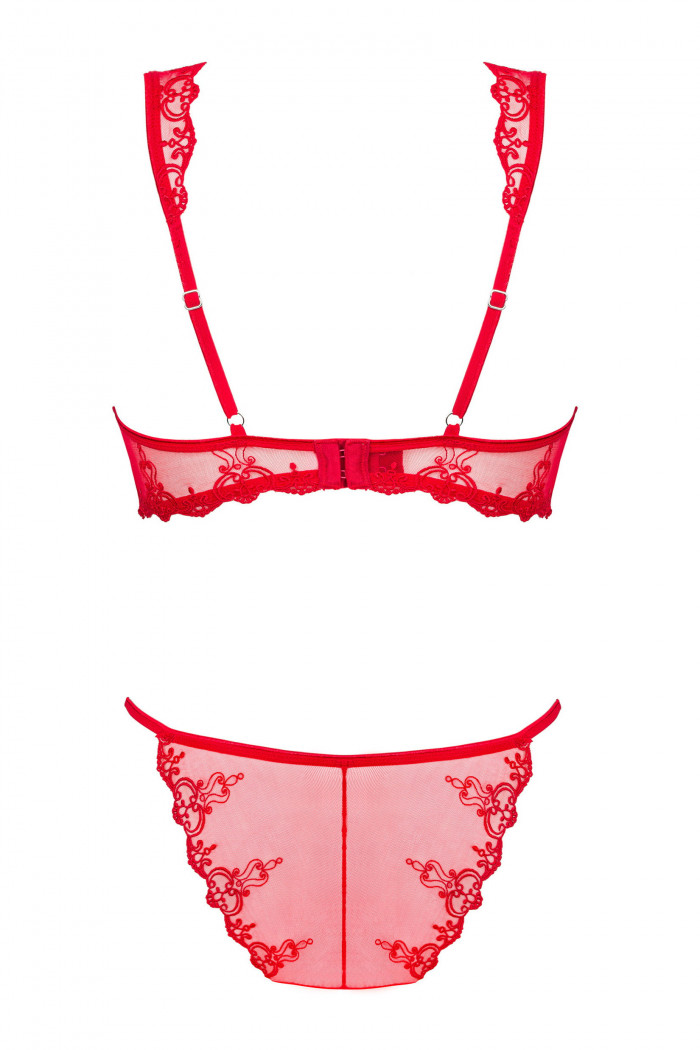 Комплект белья кружевной Obsessive Lonesia set  — Заказать онлайн с доставкой