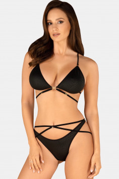 Оригинальный комплект белья с ремешками Obsessive Cobra Nive  — Заказать онлайн с доставкой