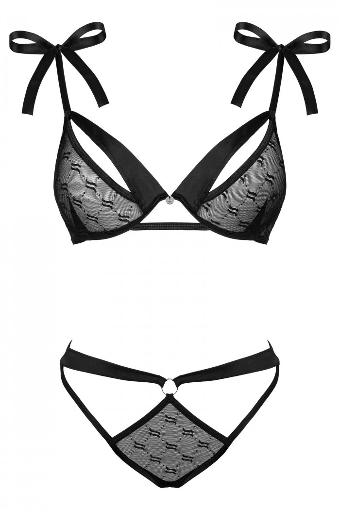 Комплект белья с принтом Obsessive Obsessivia set  — Заказать онлайн с доставкой