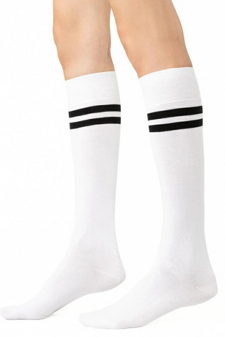 Гольфы женские хлопковые с полосками Steven 072  — Заказать онлайн с доставкой