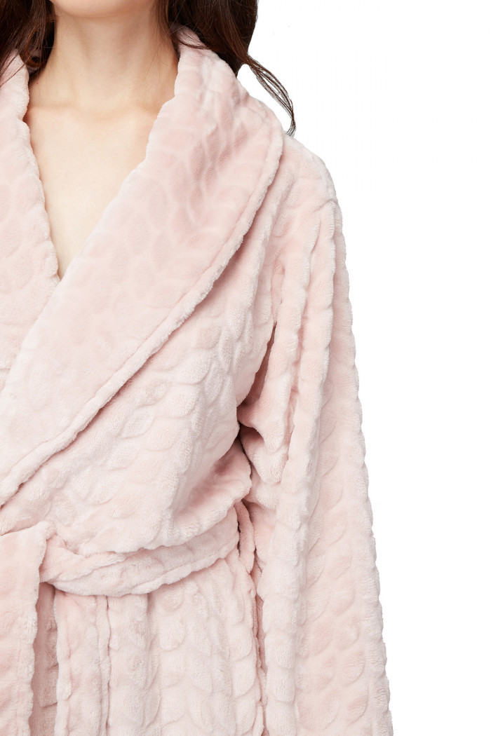 Теплый женский халат из велсофта Naviale LH561-03 WAVES  — Заказать онлайн с доставкой